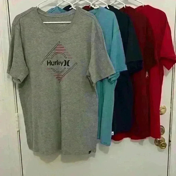 Mixed Bundle Hurley(3) & Aeropostale (2) T-shirts Size Large - Picture 1 of 6